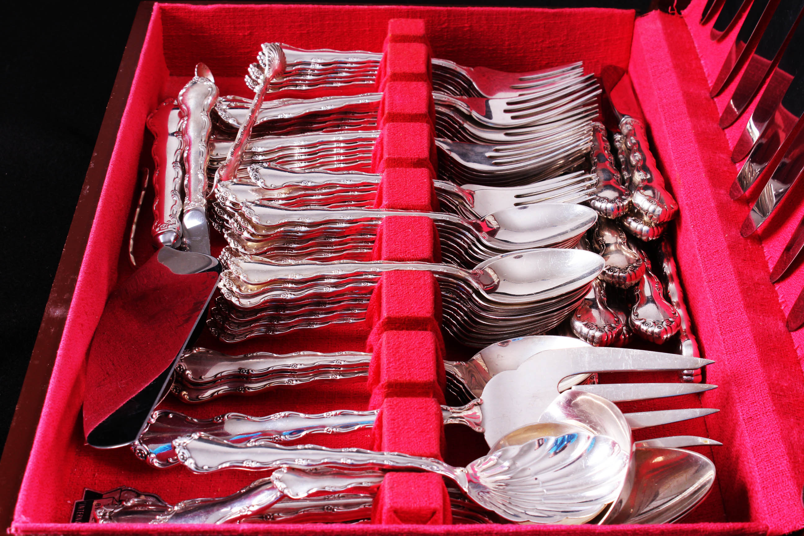 Sterling Reed and Barton Mirrorstele Flatware Set EBTH